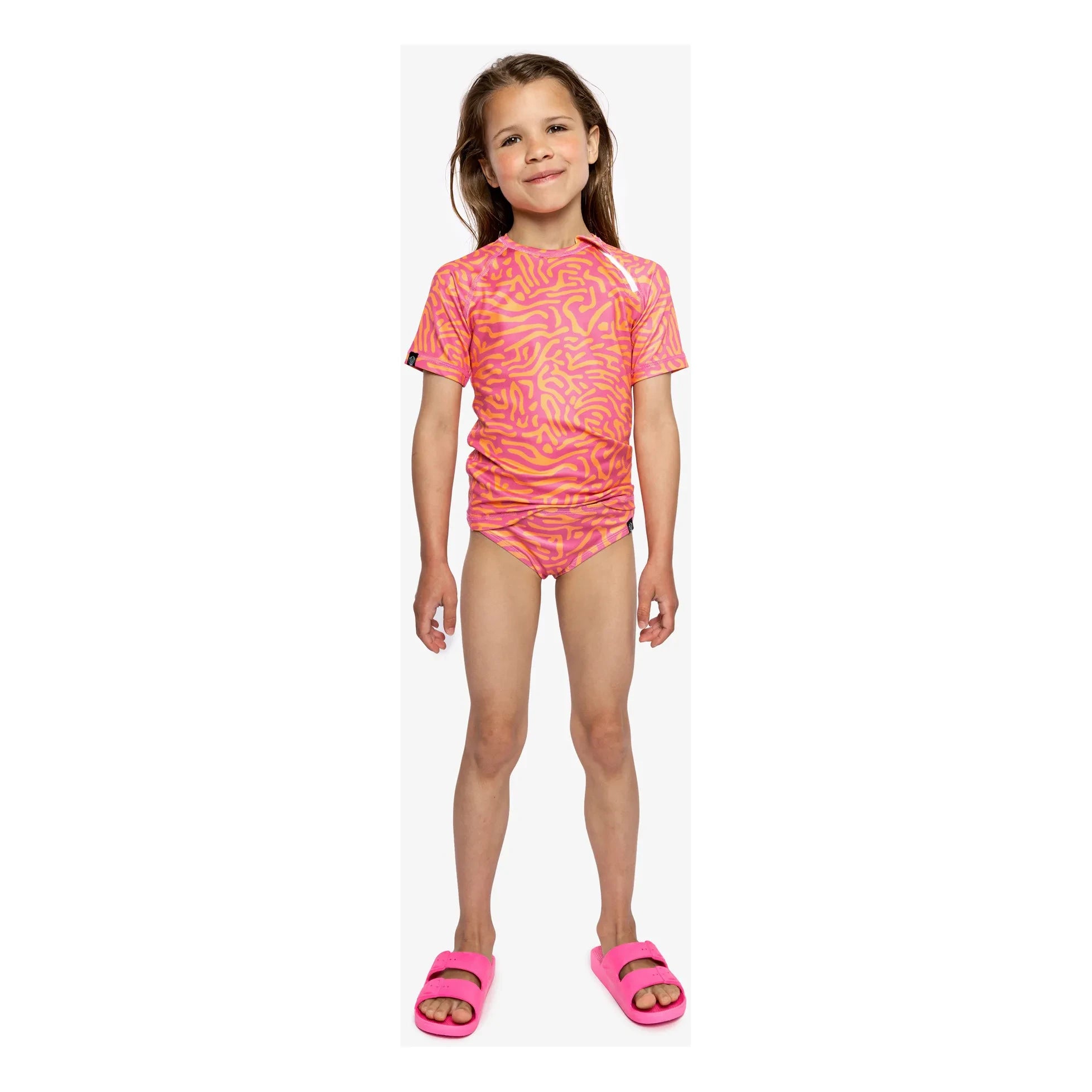 Beach & Bandits - Camiseta de protección solar Coral | Naranja