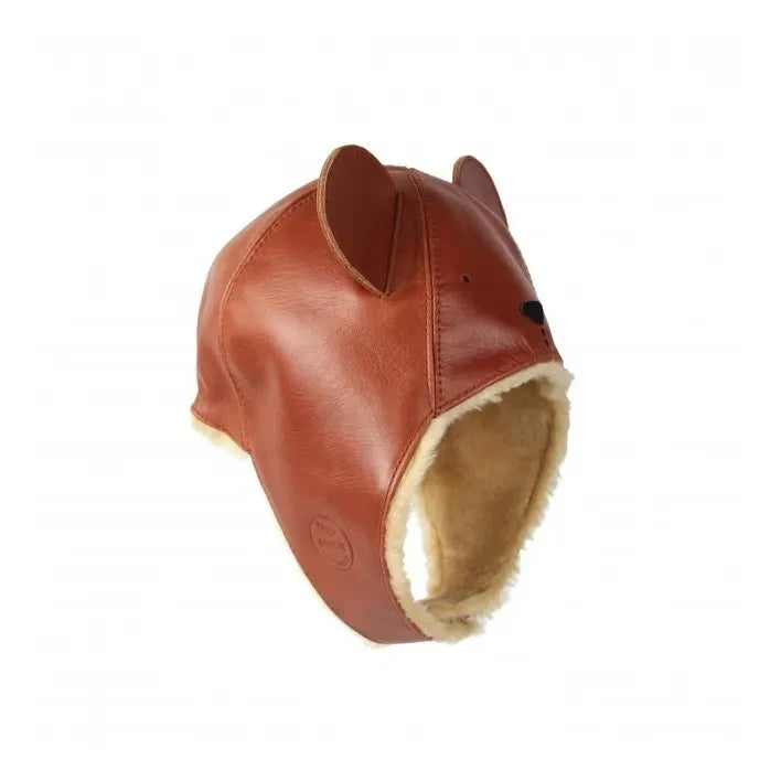 Donsje - Gorro de trampero Kapi Bear | Coñac