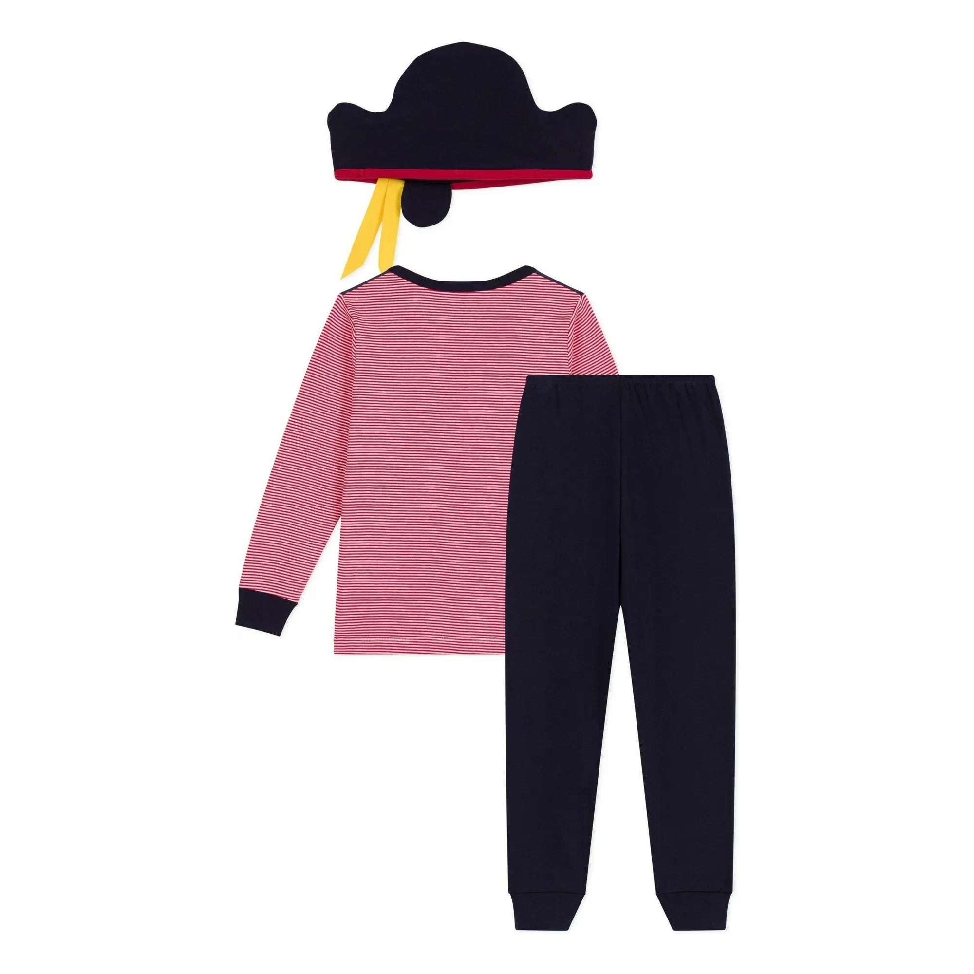Petit Bateau - Conjunto de pijama y antifaz de pirata | Azul