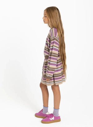 Smallable Kid - Vestido de lana rayado Lya | Rosa