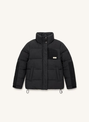 Töastie - Chaqueta acolchada Helix de fibra reciclada | Negra