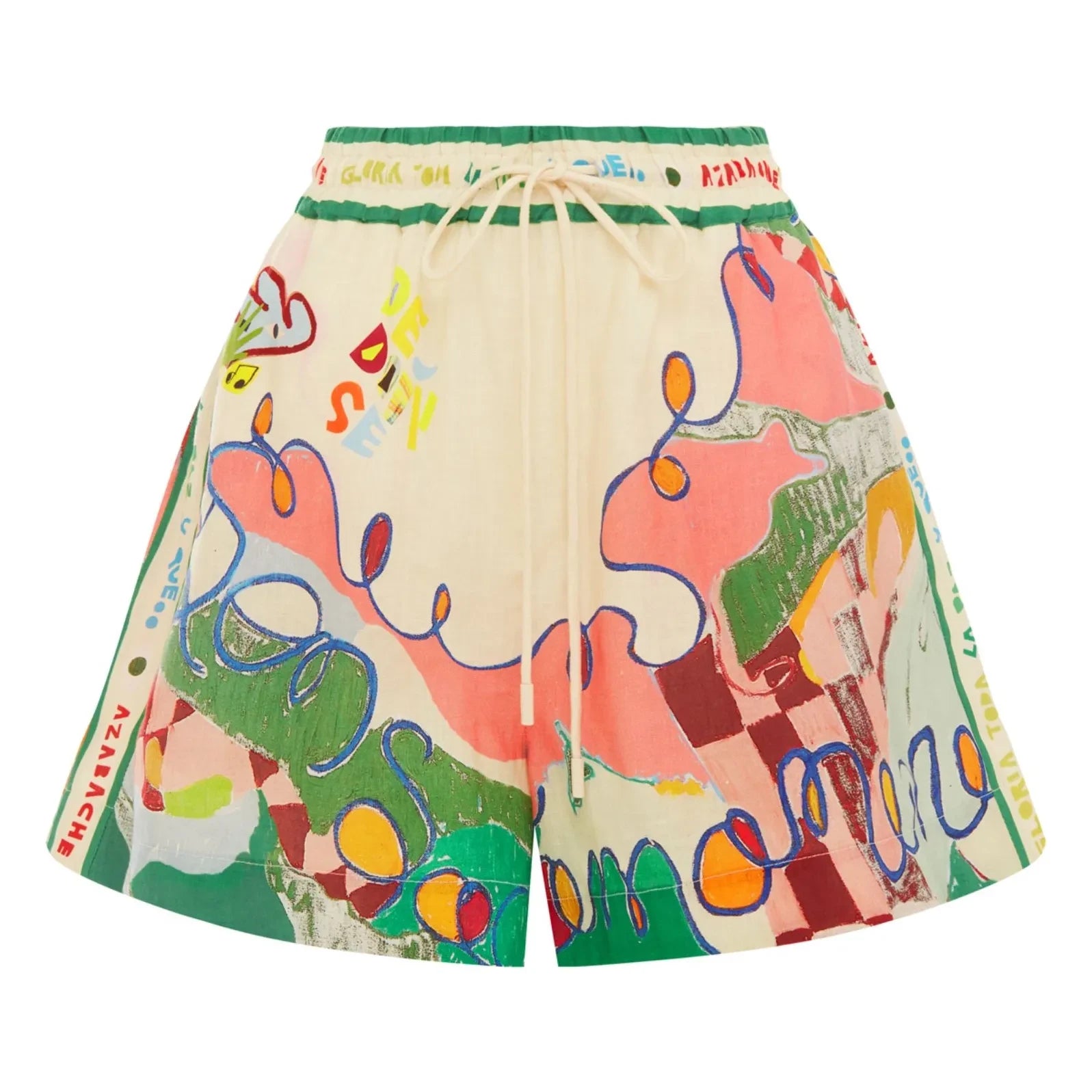 Alémais - Pantalones cortos de lino Nadia | Verde