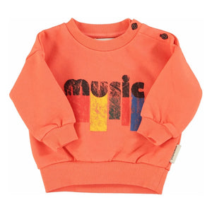 Piupiuchick - Sudadera musical de algodón orgánico | Naranja neón