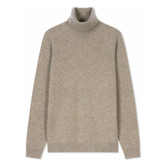 Bompard - Suéter Clásico de Cachemira de Cuello Alto | Beige