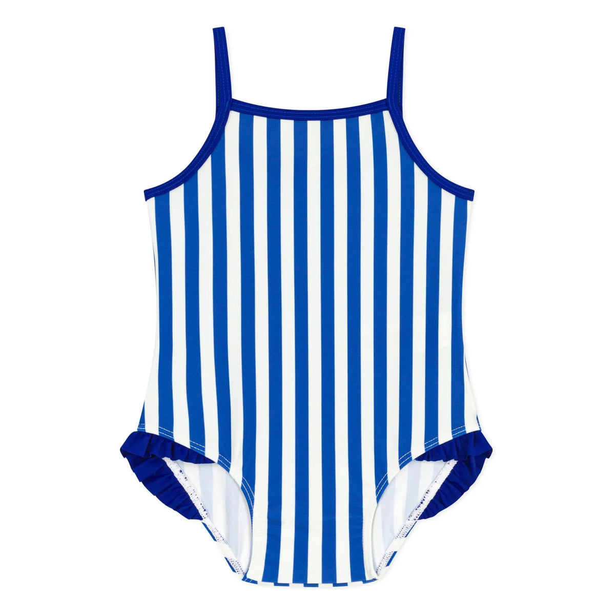 Petit Bateau - Bañador de Fibra Reciclada Bayada | Azul Marino