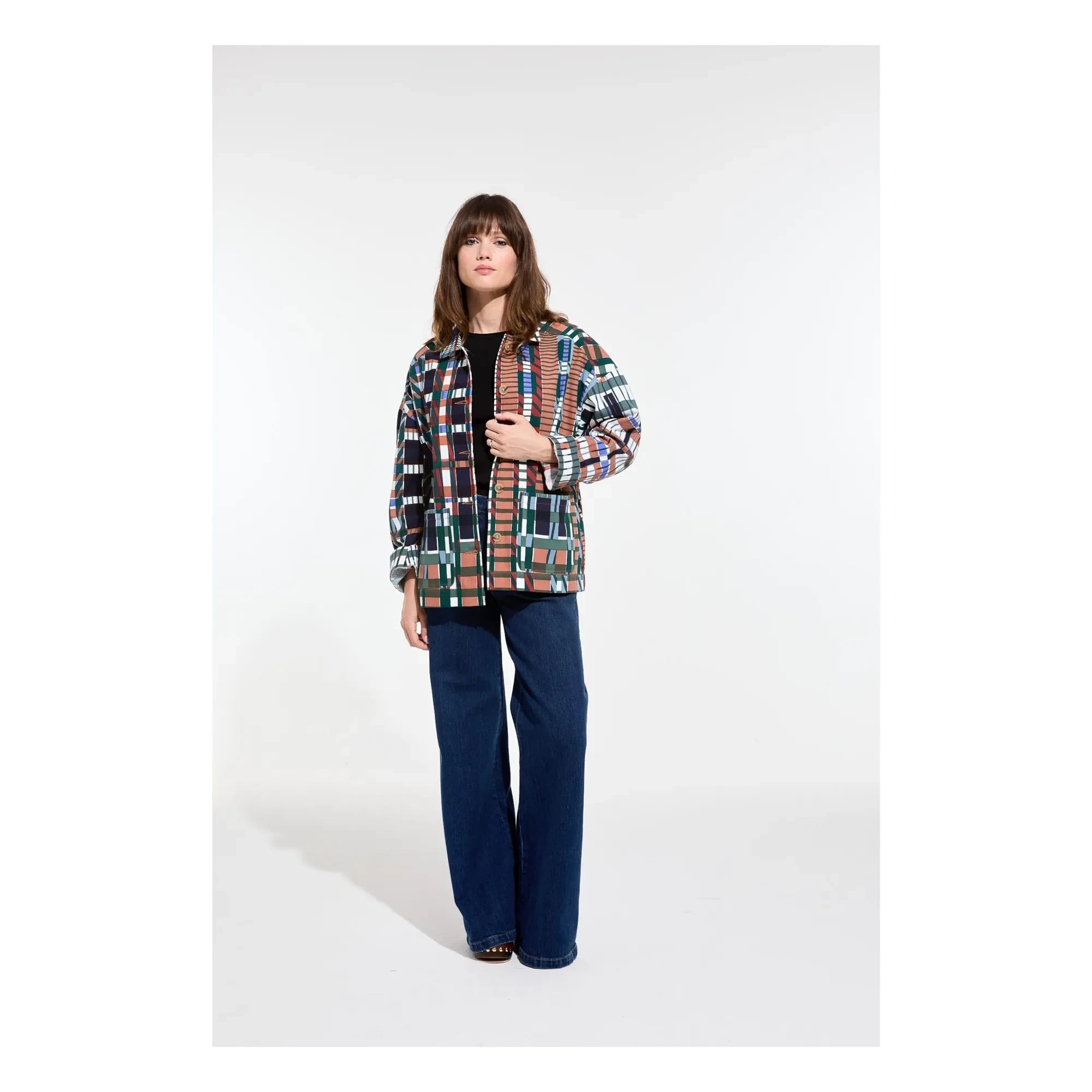 Mapoésie - Mina Utopie Chaqueta de algodón | Azul