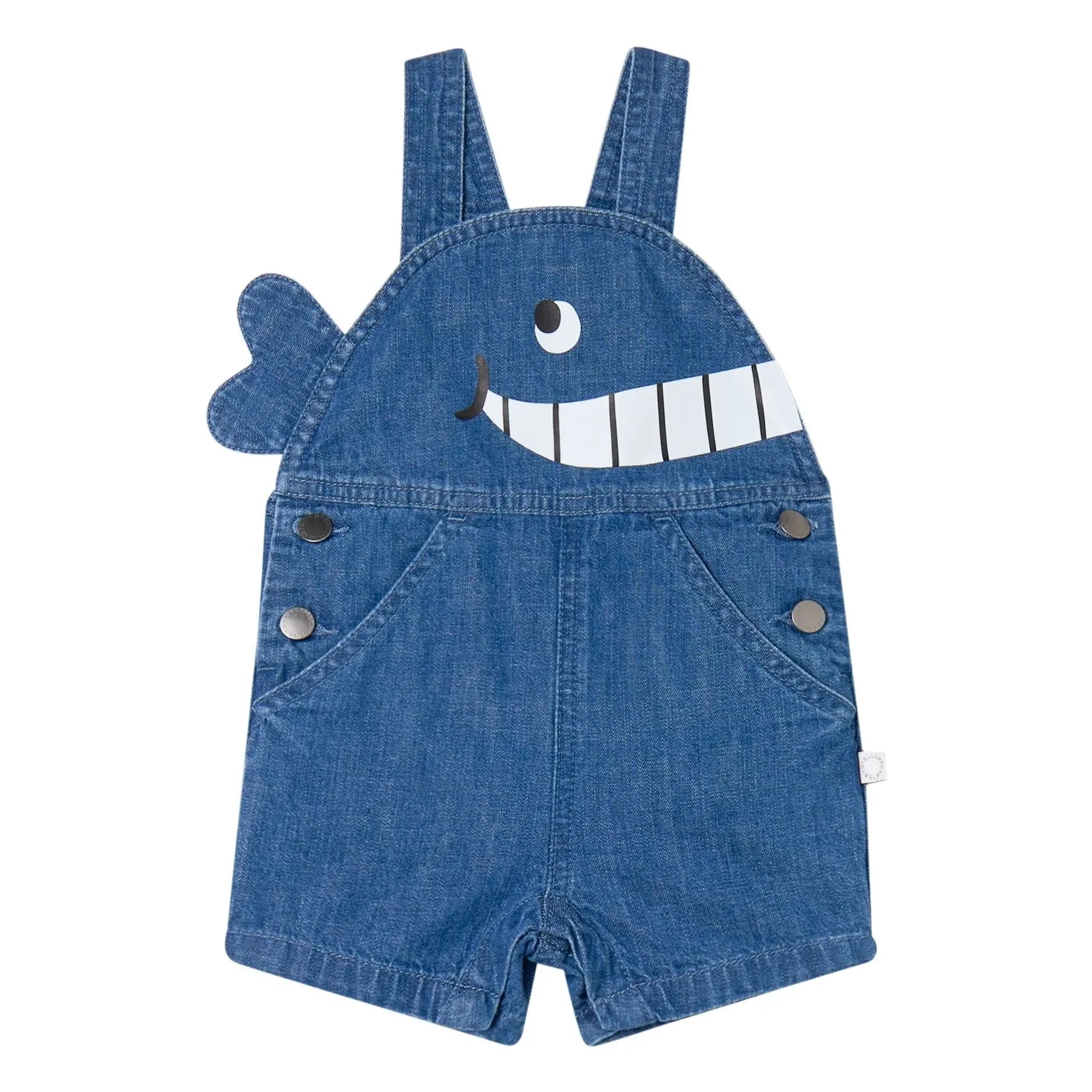 Stella McCartney Kids - Mono vaquero ballena | Azul
