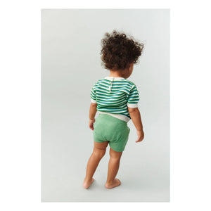 FUB - Shorts de punto de algodón orgánico Chiné | Verde