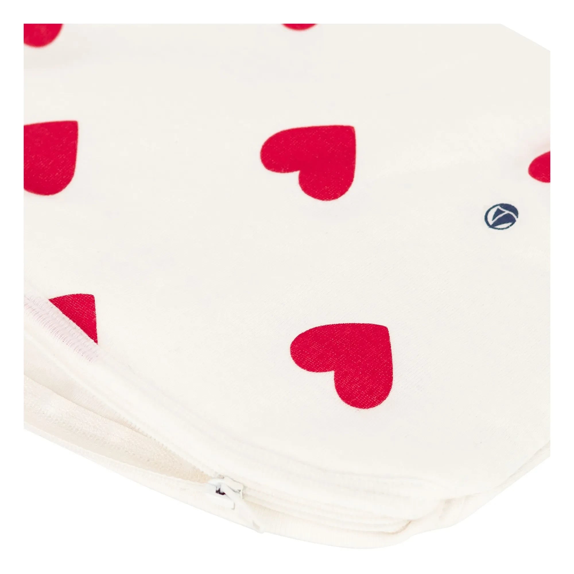 Petit Bateau - Estuche de Algodón Orgánico con Estampado de Corazones | Blanco