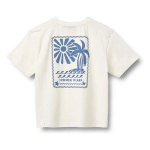 Trigo - Camiseta de algodón orgánico Benno | Blanco
