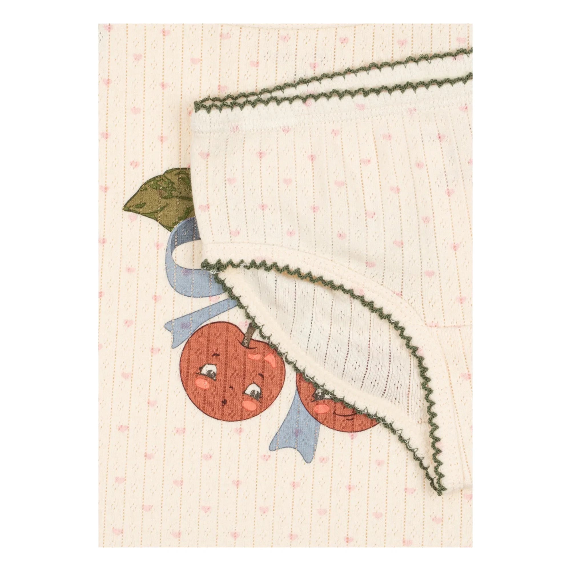 Konges Sløjd - Set de camiseta de tirantes y braguita de algodón orgánico Minnie Cerises | Crudo