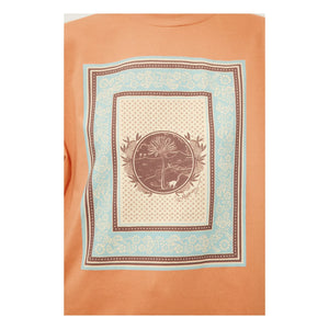Alémais - Camiseta de algodón orgánico Alberta | Naranja