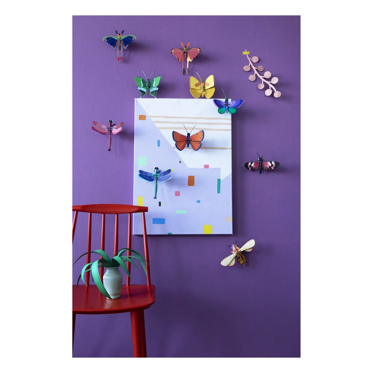 Studio Roof - Decoración de Pared de Mariposa