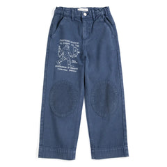 Bobo Choses - Pantalón Parche de Algodón Orgánico | Azul