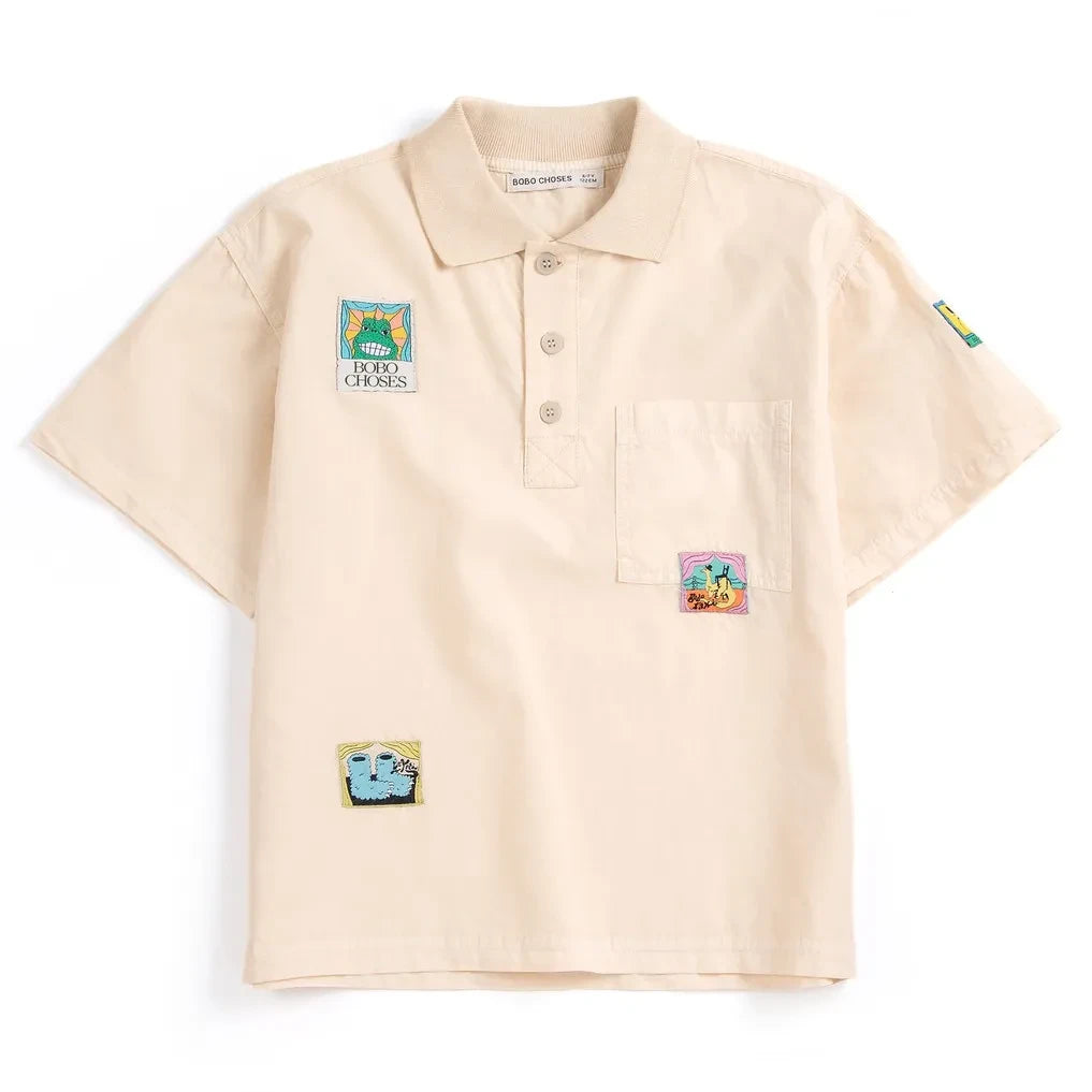 Bobo Choses - Polo de algodón orgánico | Crudo