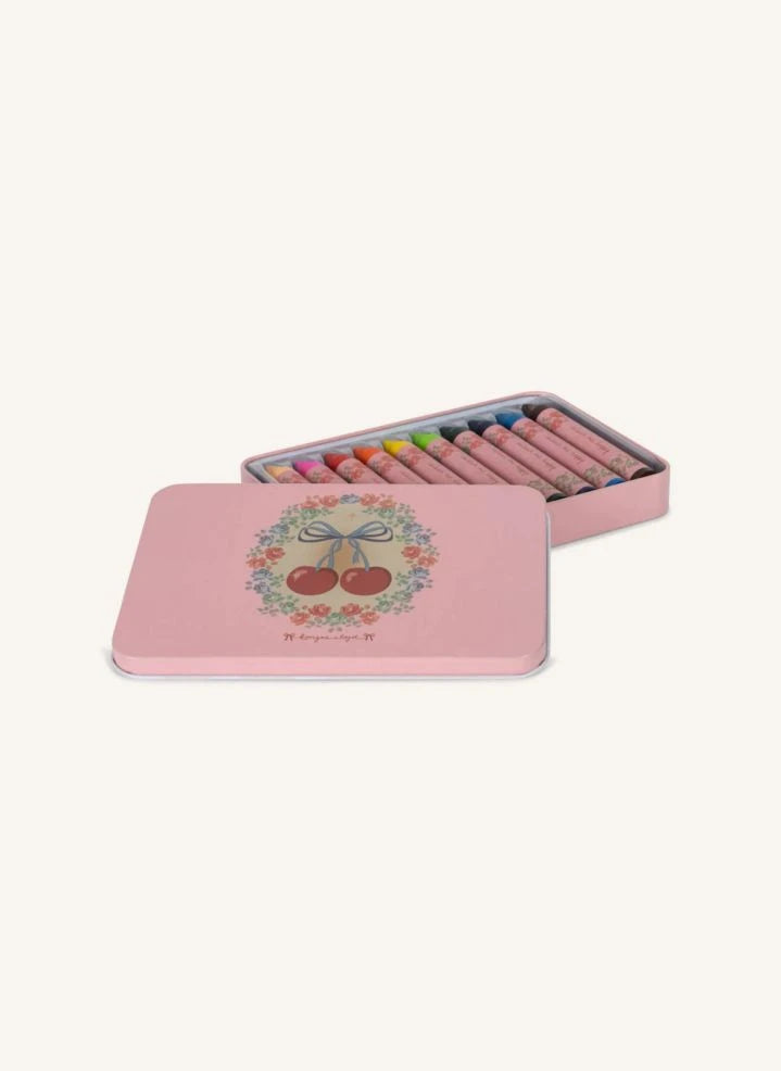 Konges Sløjd - Crayones de cera natural - caja de 10 | Rosa
