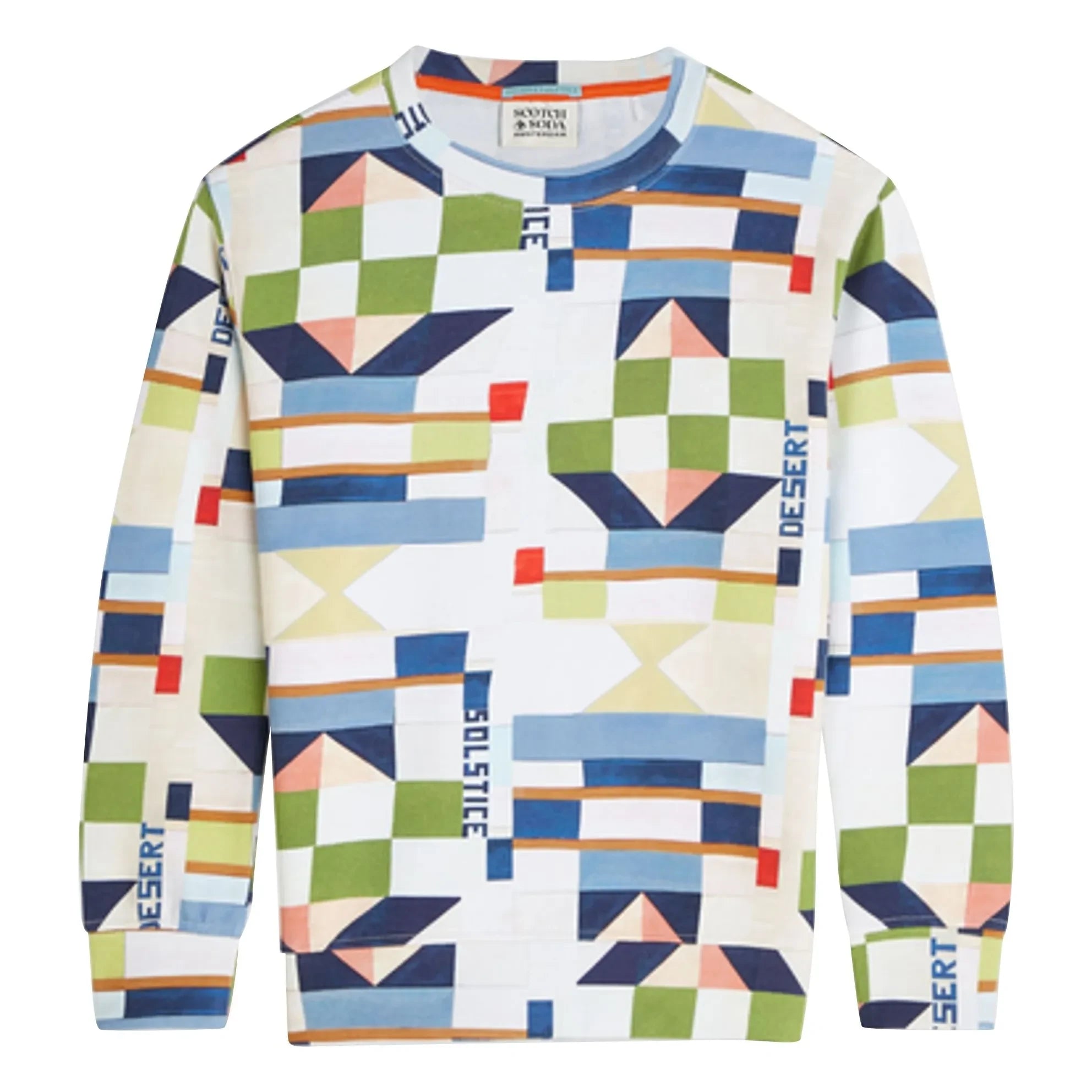 Scotch & Soda - Sudadera geométrica | Blanca