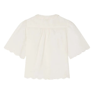Bonpoint - Blusa de algodón orgánico Lizea | Crema
