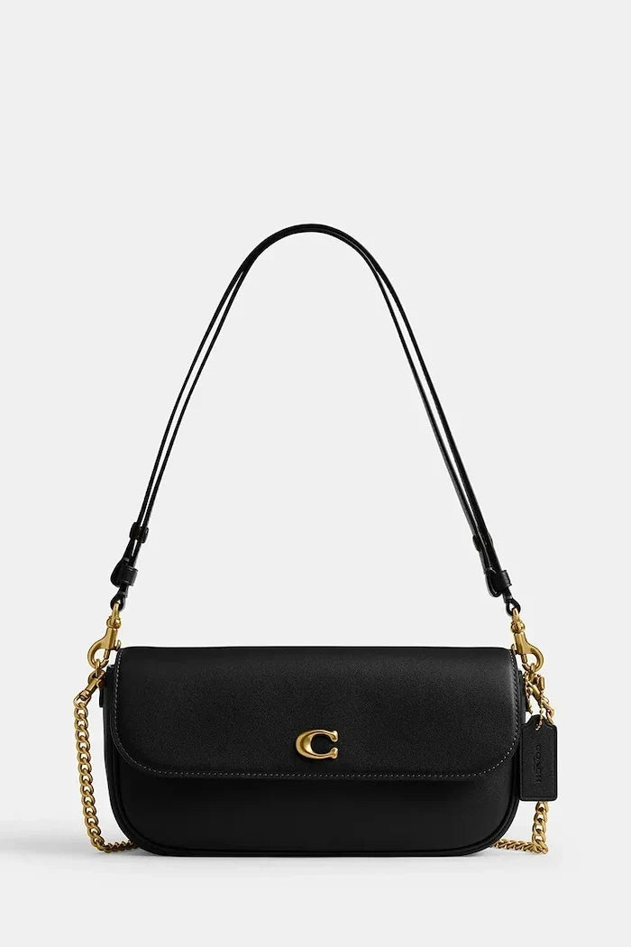 Bolso de cuero Coach Brook Flap Chain