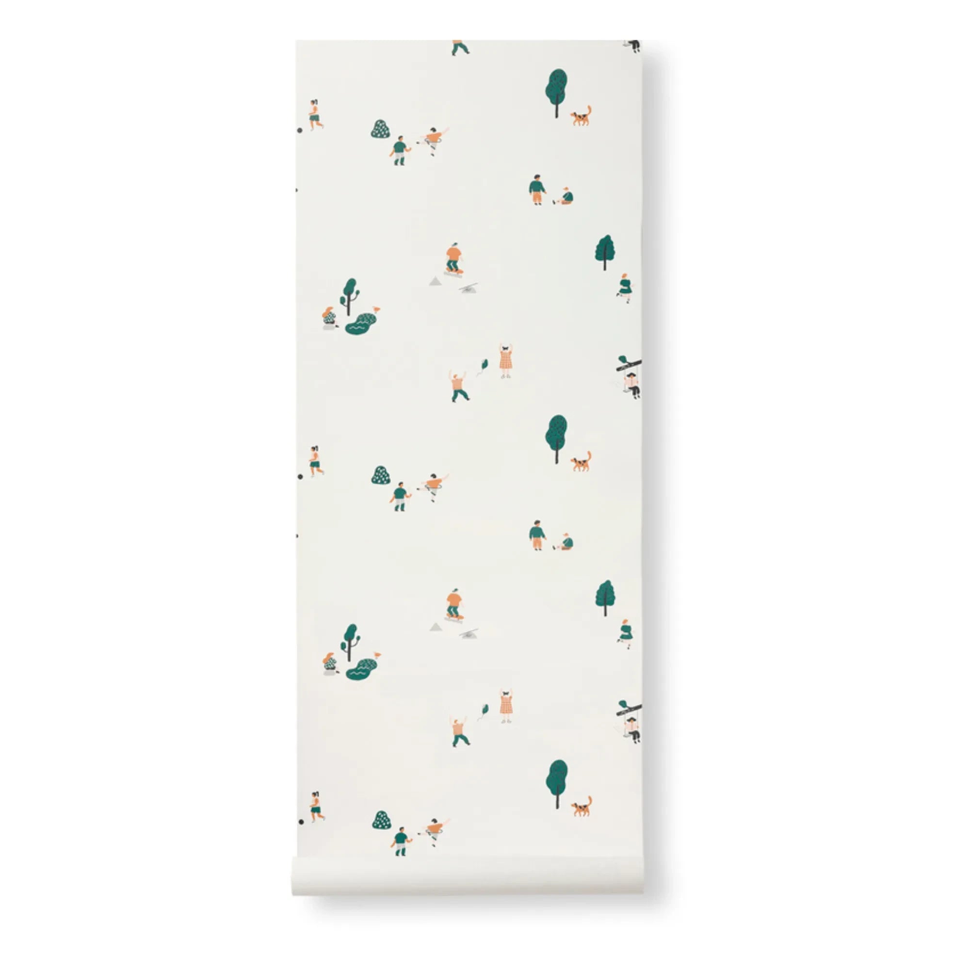 Ferm Living Kids - Papel pintado Park | Blanco roto