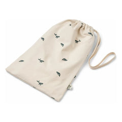 Liewood - Pijama de algodón orgánico Birk Whale | Crudo