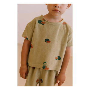 Studio Bohème - Camiseta de Esponja de Algodón Orgánico Essential Watermelon | Caqui