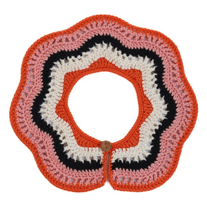 Kalinka - Cuello desmontable de ganchillo Isabelle | Rosa