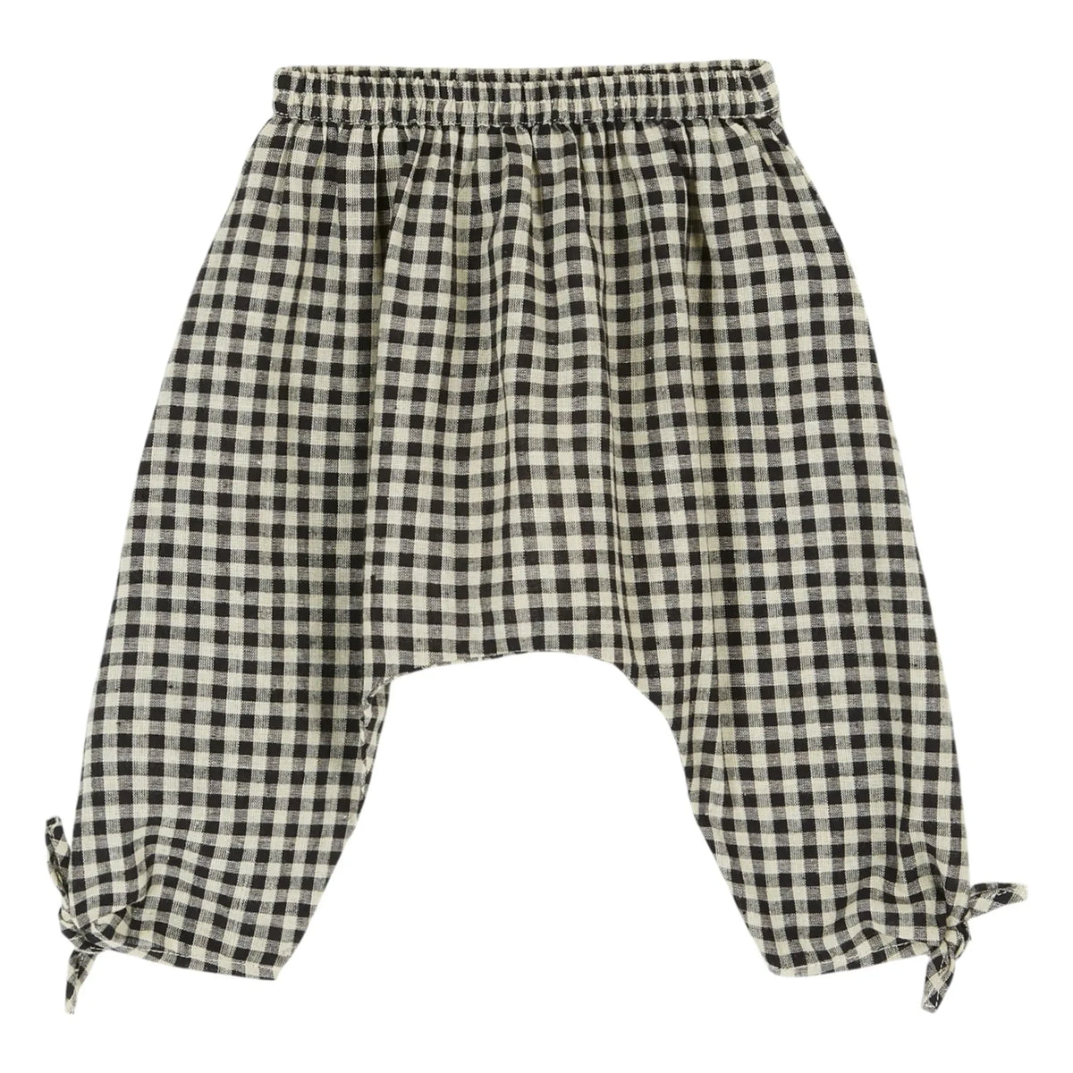 Emile et Ida - Pantalones Sarouel Vichy | Negro