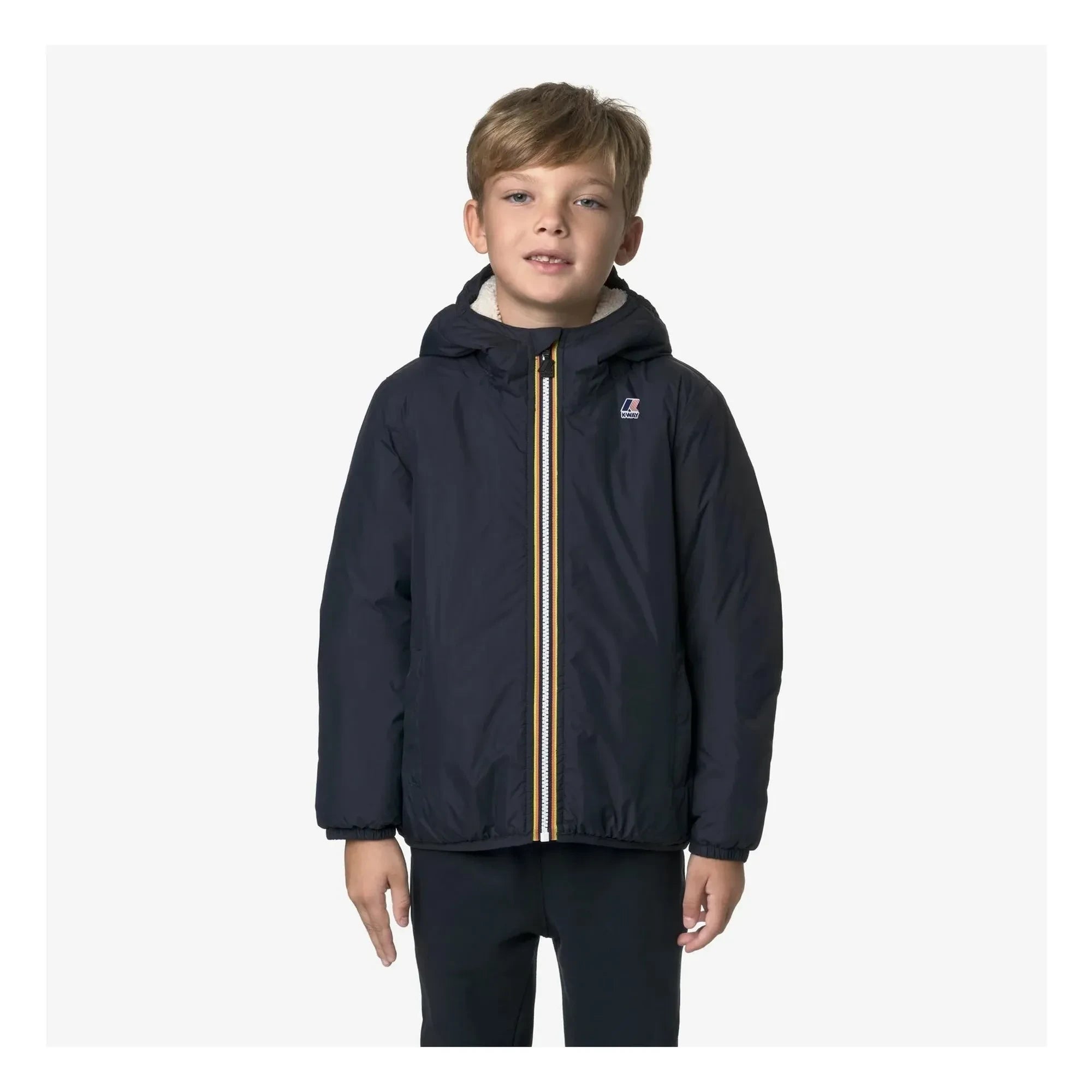 K-way - Le Vrai 4.0 Claude Orsetto chaqueta impermeable forrada | Azul Marino