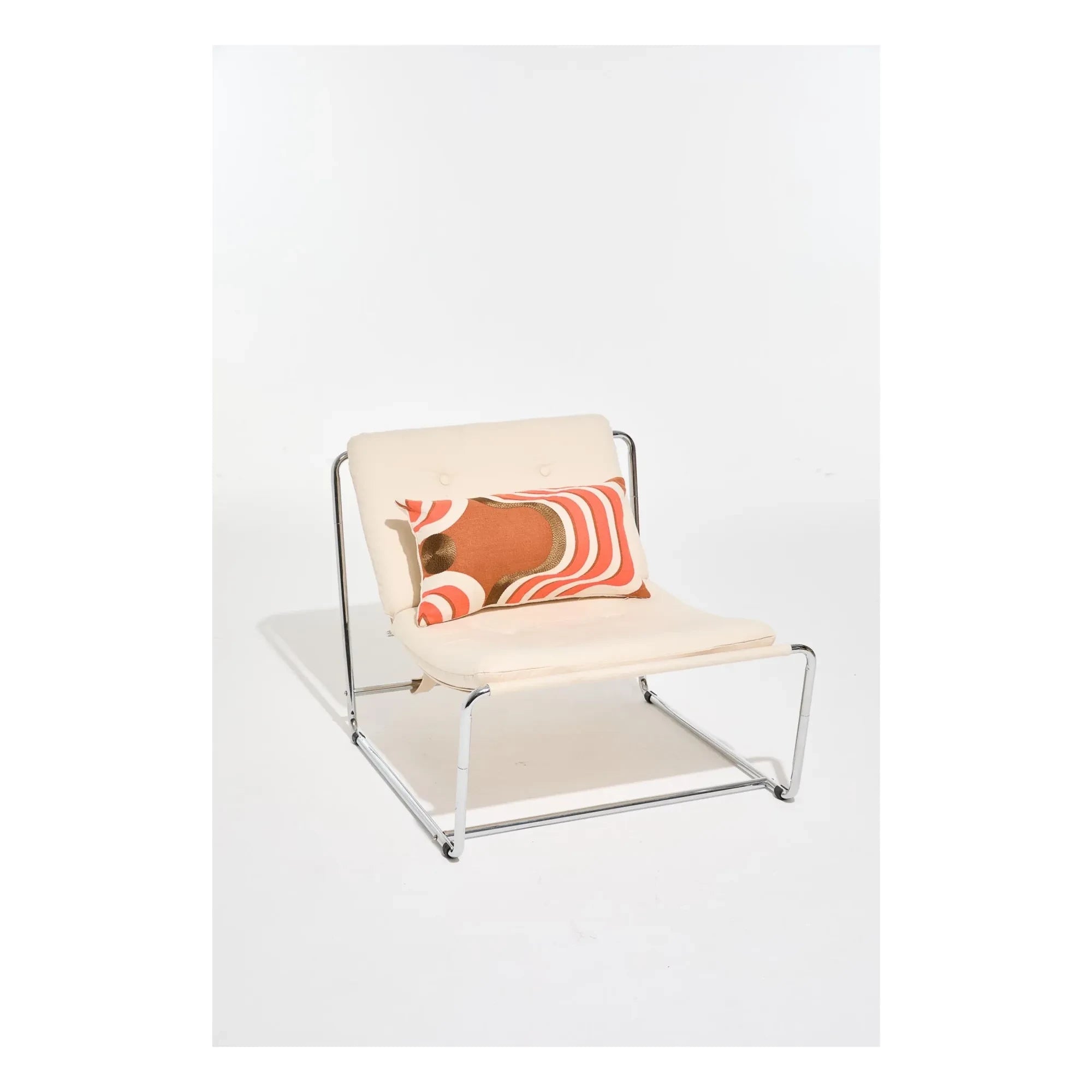 Mapoésie - Funda de almohada de seda bordada Nebuleuse | Coral