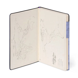 Legami - Cuaderno de líneas con funda suave monocromática - Lila Cósmico - Mi Cuaderno