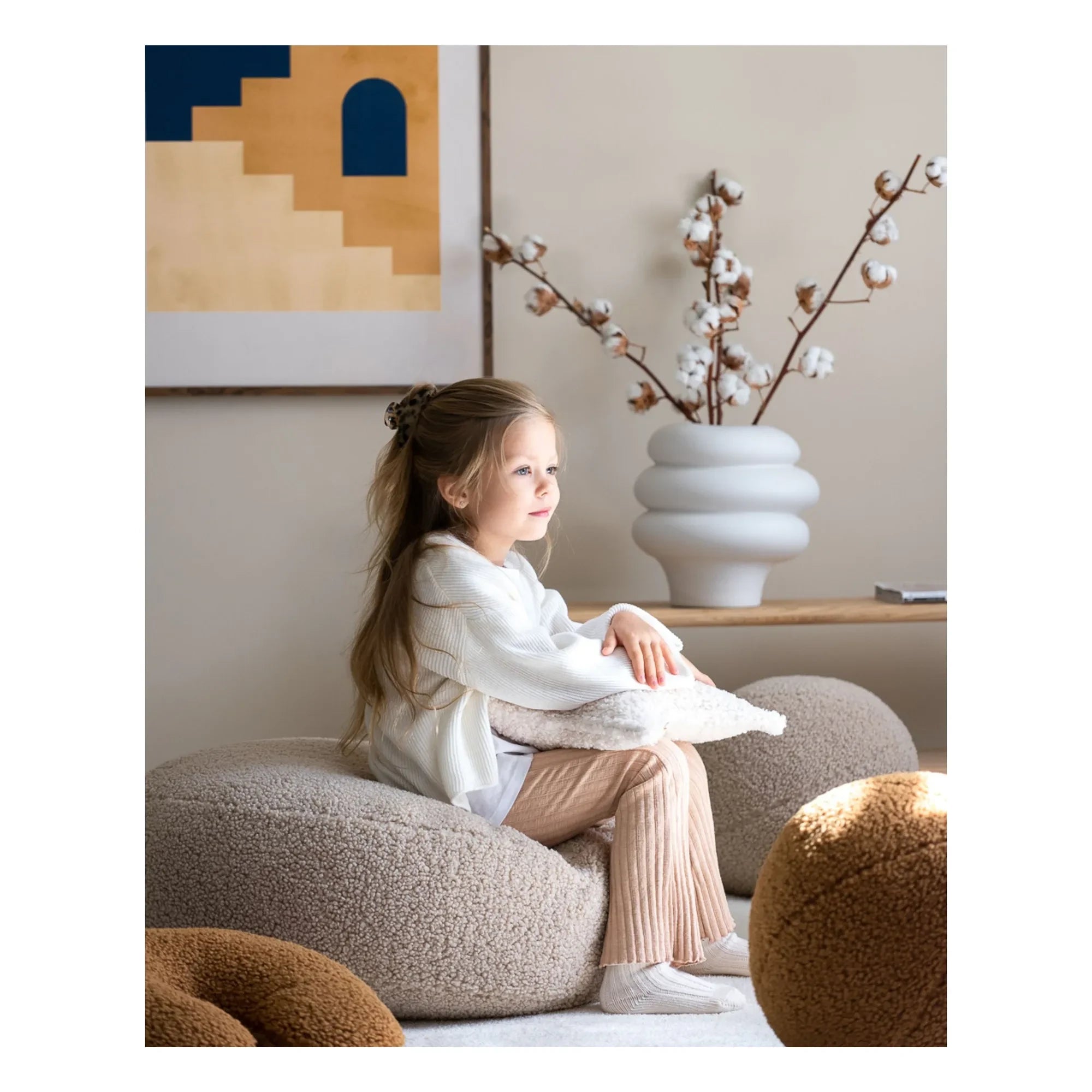 Wigiwama - Puf Teddy | Beige