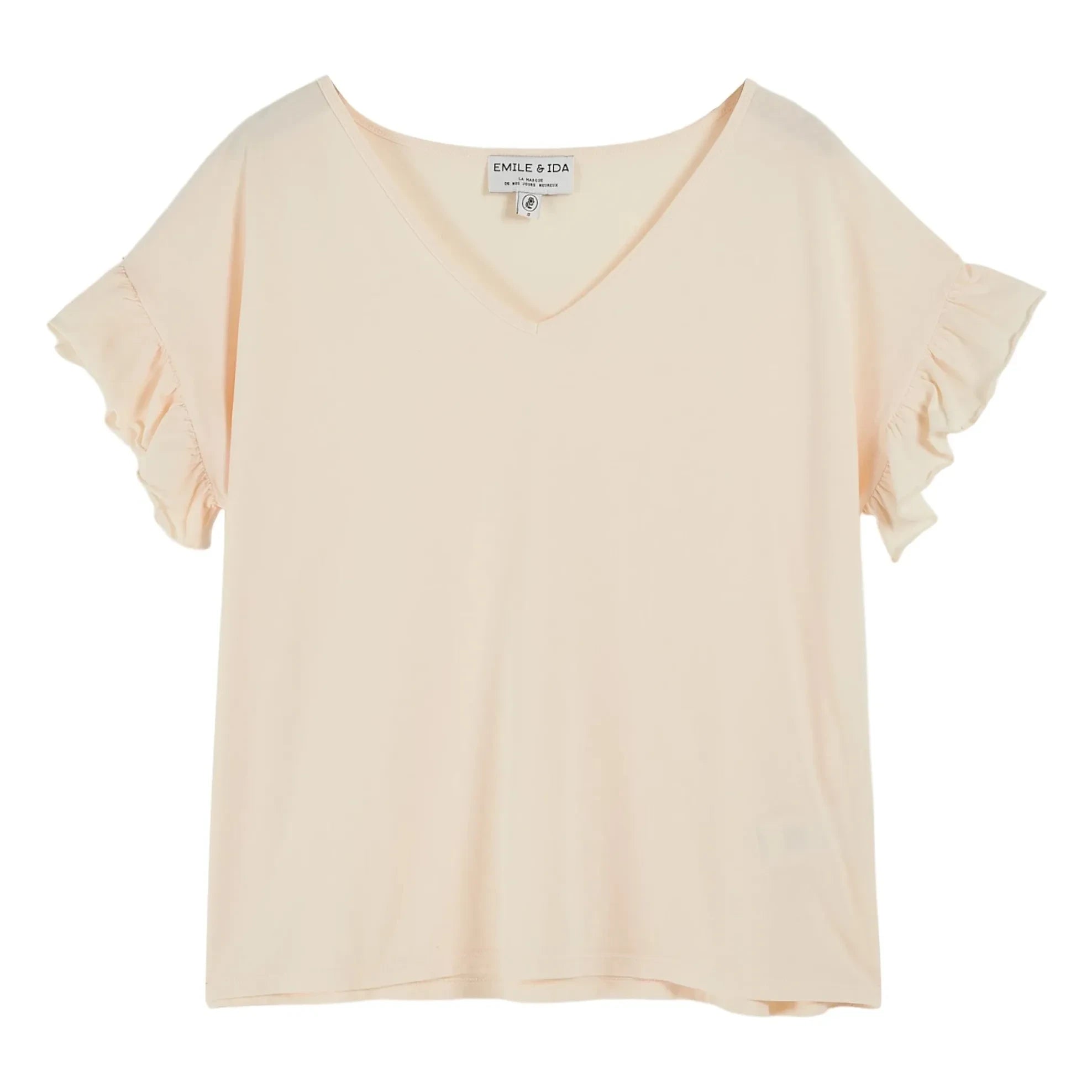 Emile et Ida - Camiseta Babio de Algodón Orgánico | Crema