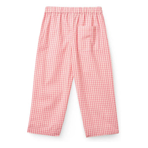 Copenhagen Colors - Pantalones de algodón orgánico Príncipe de Gales | Rosa