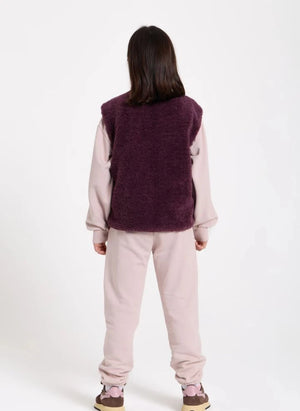Smallable Kid - Jude Chaqueta Sherpa sin mangas | Morado
