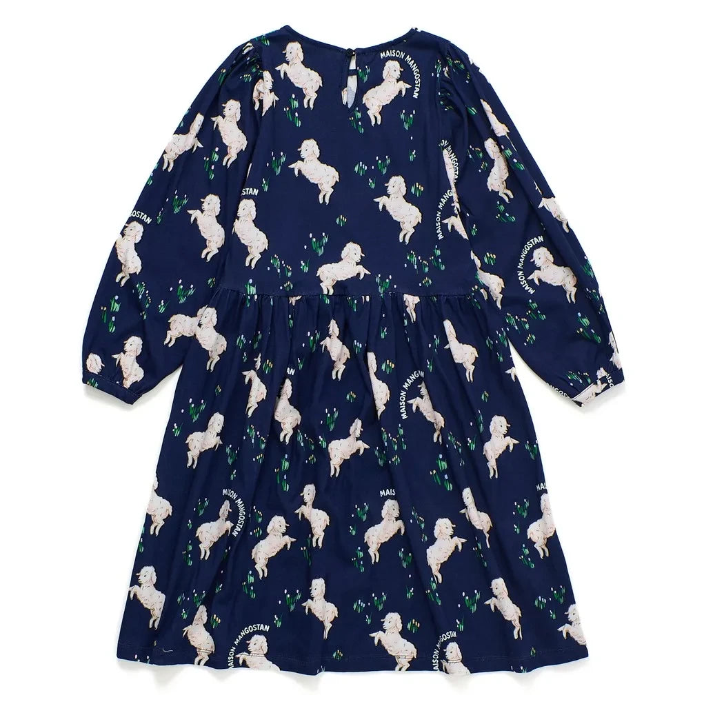 Maison Mangostan - Vestido Oveja | Azul Oscuro
