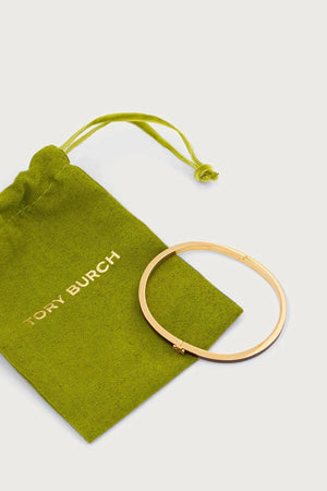 Pulsera Tory Burch de latón y esmalte para mujer Thin Icon