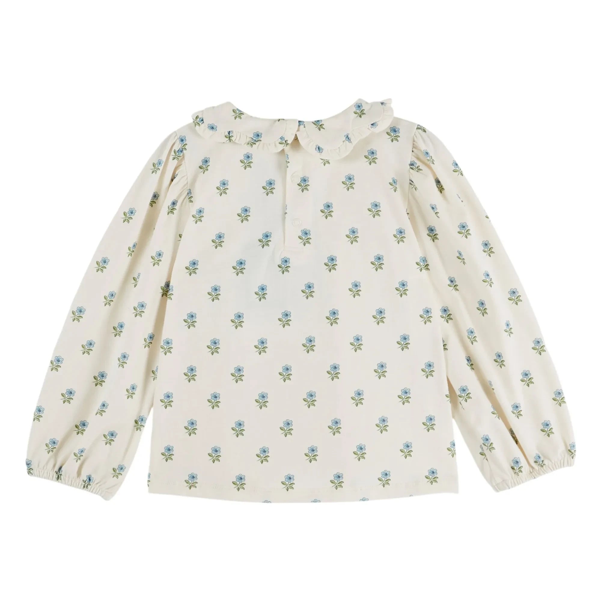 Emile et Ida - Blusa de algodón orgánico con estampado floral | Crudo