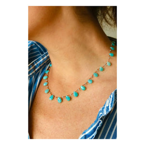 Ivarene - Collar con diseños de henna | Azul aciano