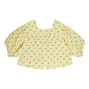 Tocoto Vintage - Blusa de manga 3/4 con estampado floral | Amarillo