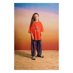 Maison Mangostan - Pantalones a rayas | Azul marino