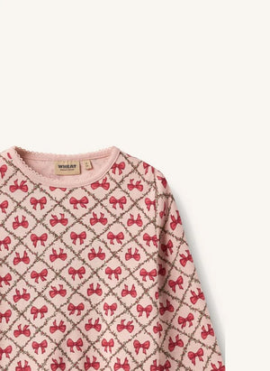 Wheat - Mila Organik Pamuklu Pijama Düğümler | Toz pembe