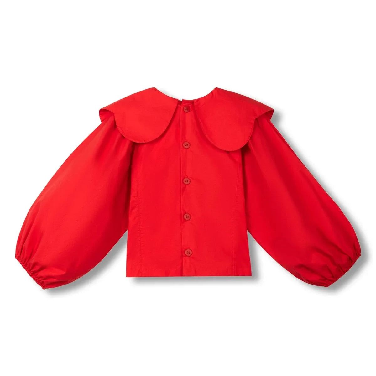 Wynken - Cuello de blusa rojo