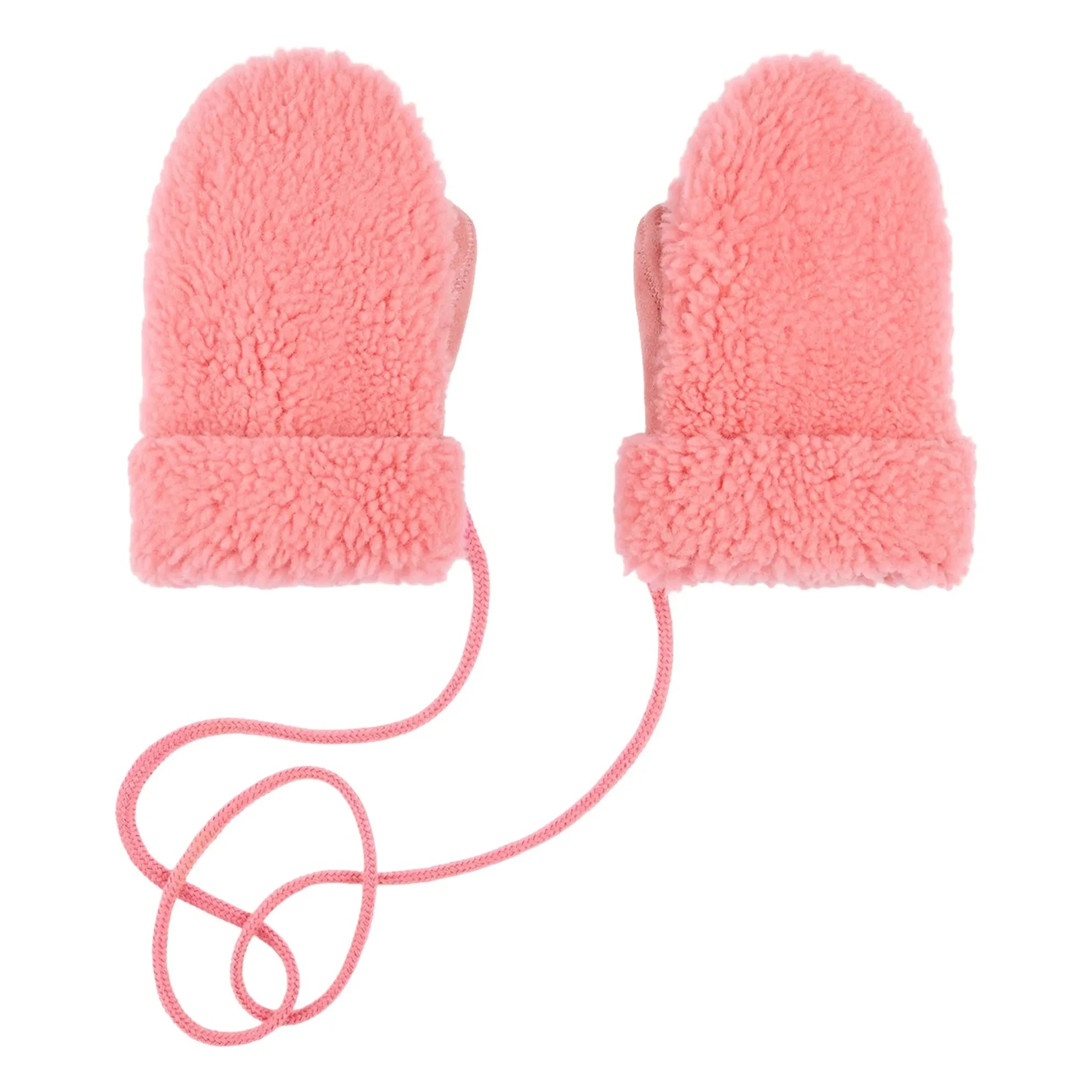 ILDA'S sheep - Guantes de merino Teddy Peau Lainée - Colección infantil | Rosa