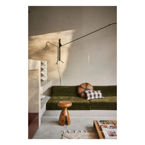 HKliving - Tabure de madera | Nogal