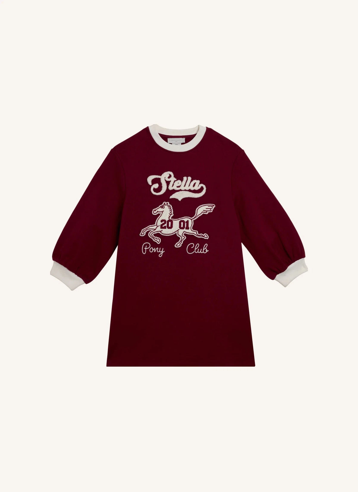 Stella McCartney Kids - Vestido sudadera Stella | Rojo oscuro