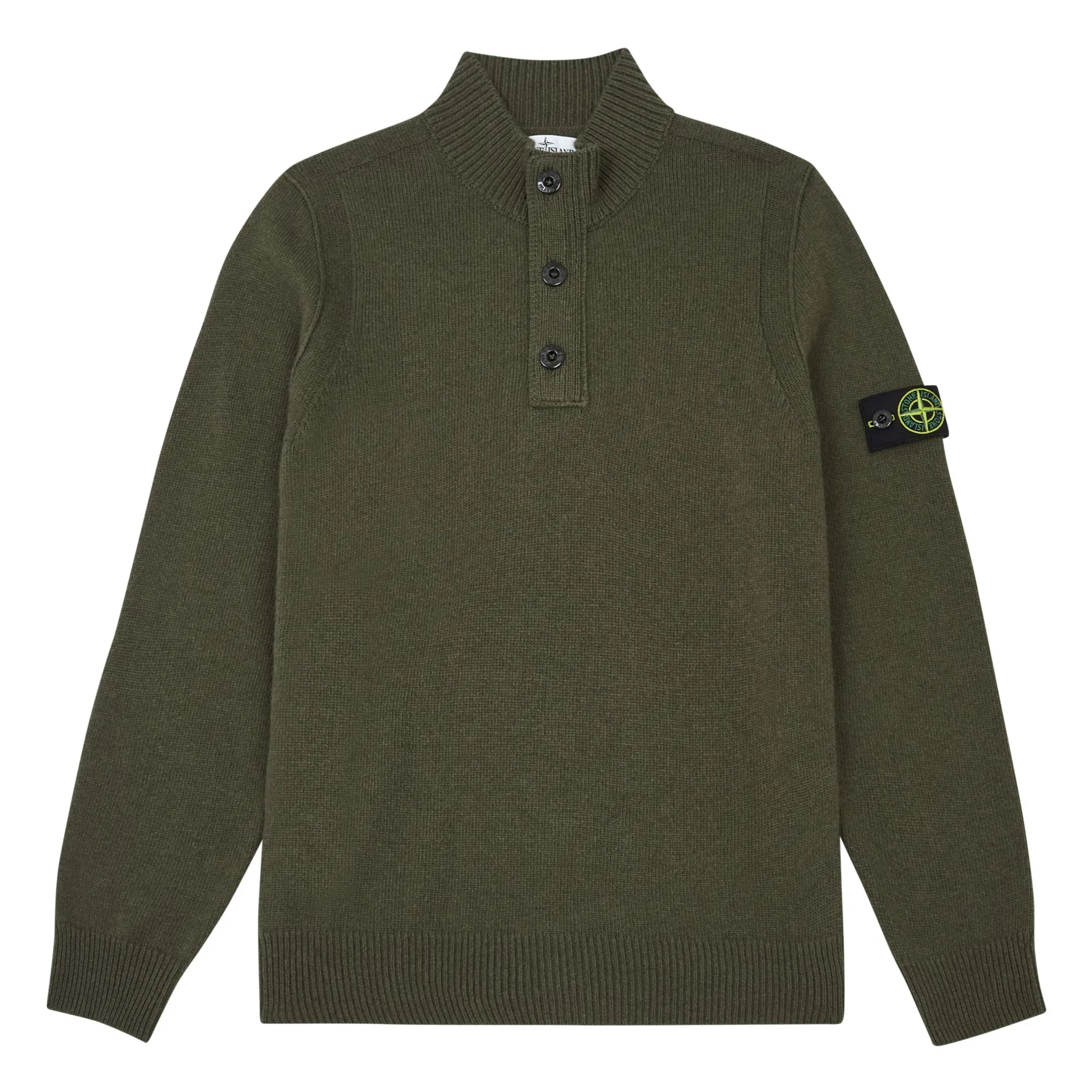 Stone Island - Jersey de cuello alto | Caqui