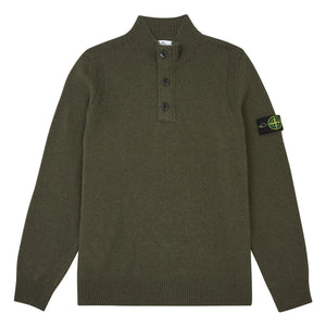 Stone Island - Jersey de cuello alto | Caqui