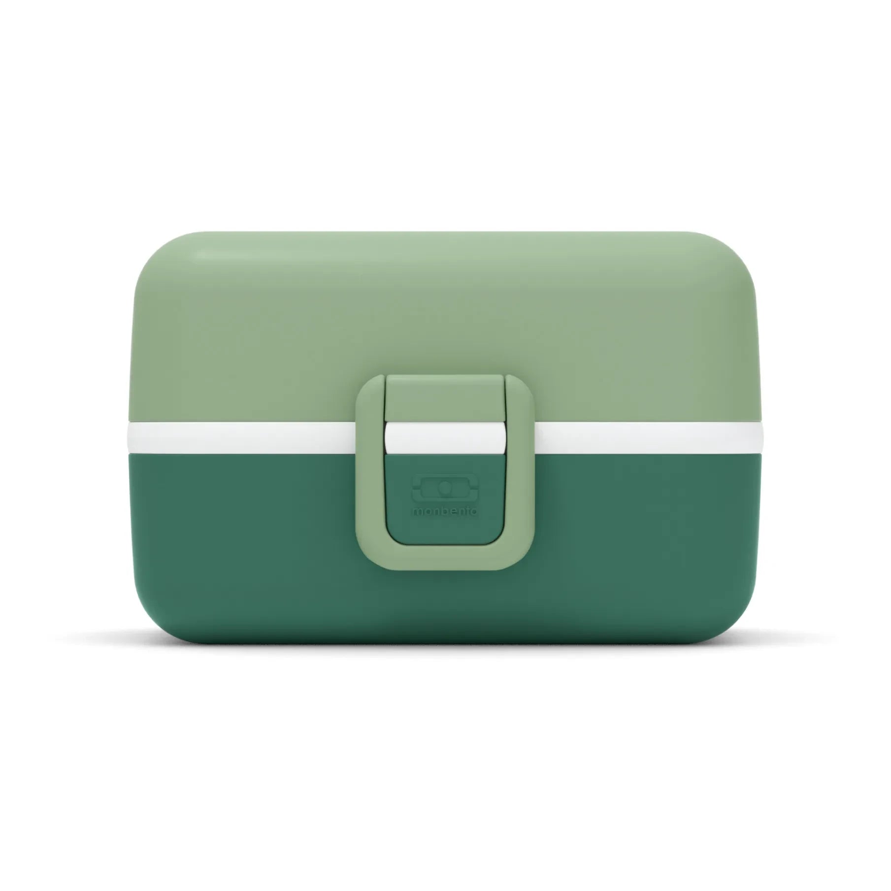 Monbento - MB Tresor, fiambrera bento infantil adaptable, 3 compartimentos | Verde