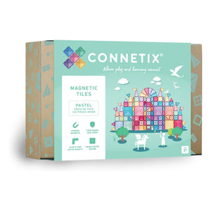 Connetix - Juego creativo - 120 piezas | Pastel